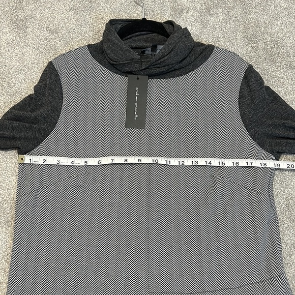 Andrea Crocetta Long sleeve Grey Turtleneck dress NWT size XL - Picture 6 of 7